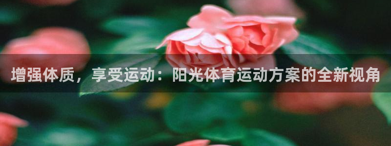 3377体育app官方下载：增强体质，享受运动：阳光体育运动方案的全新视角